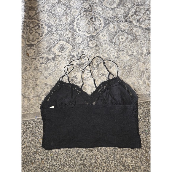 Free People FP One Womens S Boho Adella Crochet Lace Bralette Crop Top D13 - Picture 3 of 5